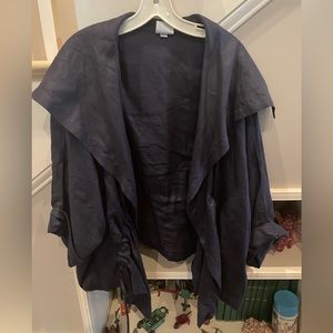 One size fits all Planet purple linen jacket. Also, size 3 Planet linen pants